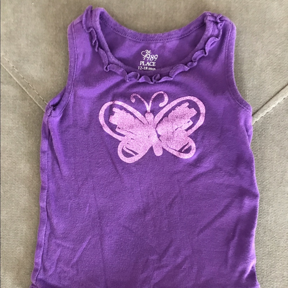 Cotton butterfly tank for baby 🦋