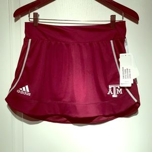 NWT! Texas A&M Adidas Climacool skirt