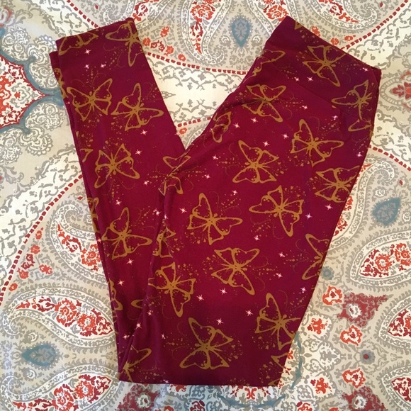 LuLaRoe Pants - NWOT LuLaRoe OS leggings - butterflies! 🦋