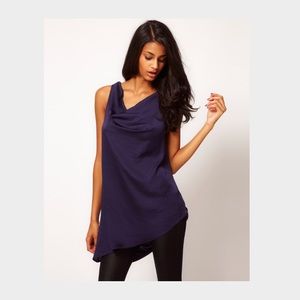 ASOS Draped Asymmetric Cowl Back