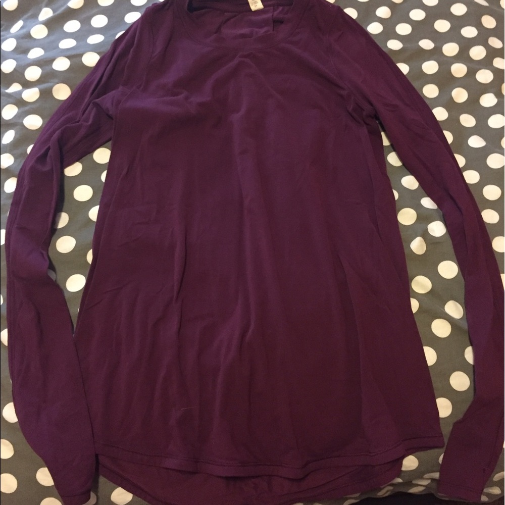 Plum lululemon long sleeve