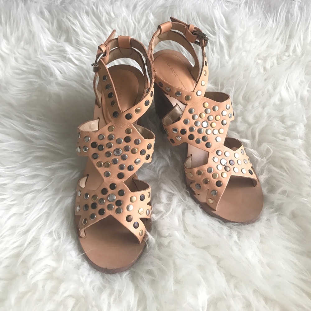 Zara nude sandals