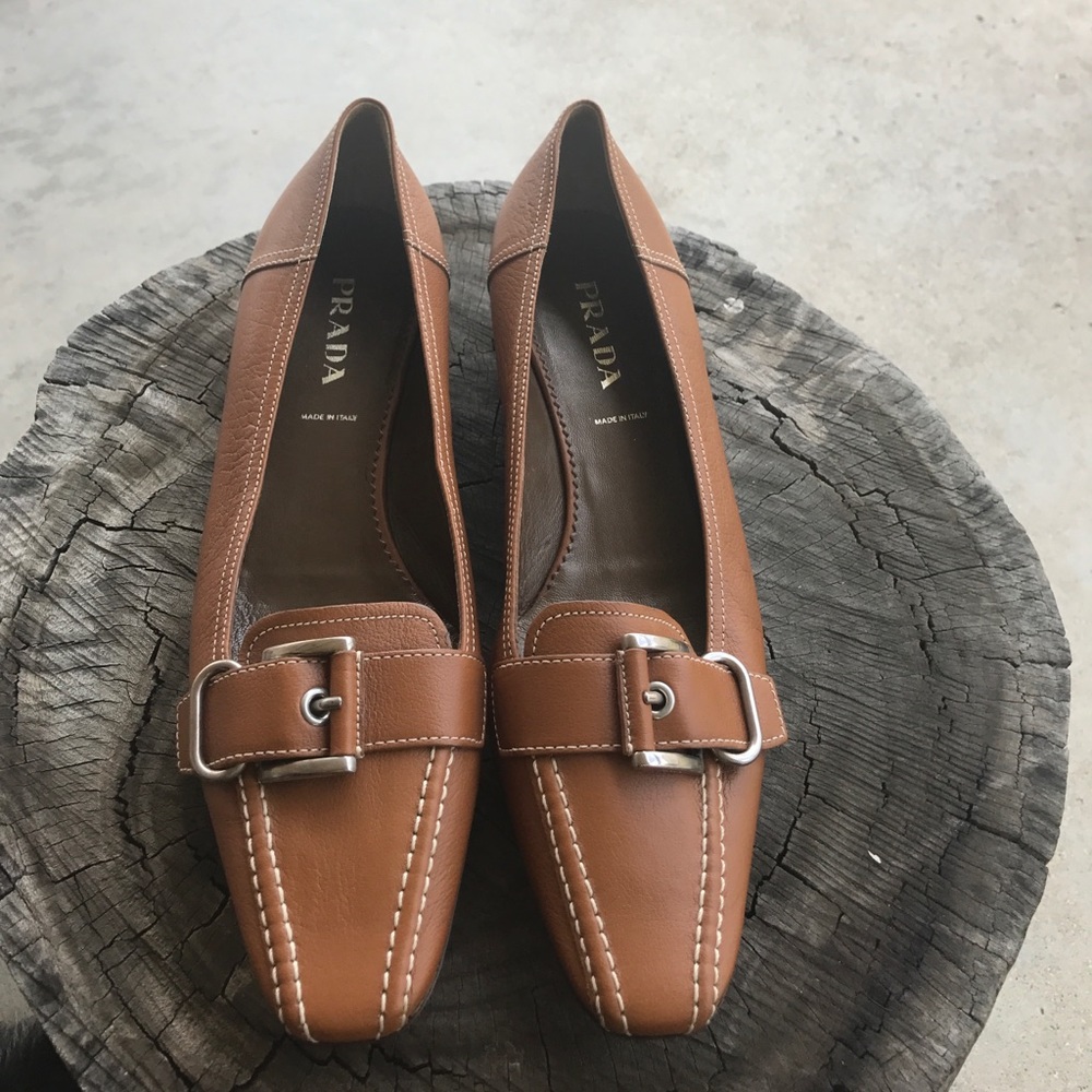 Prada leather shoes vero cuoio - Picture 1 of 8