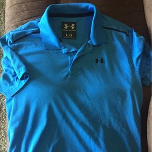 Large blue Under Armour polo in great condition.
