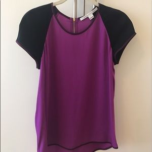 Diane Von Furstenberg Silk Short Sleeved Top