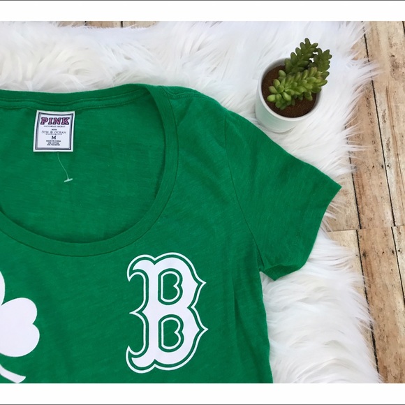 PINK Victoria's Secret Tops - VS PINK Boston Red Sox Lucky Graphic Tee