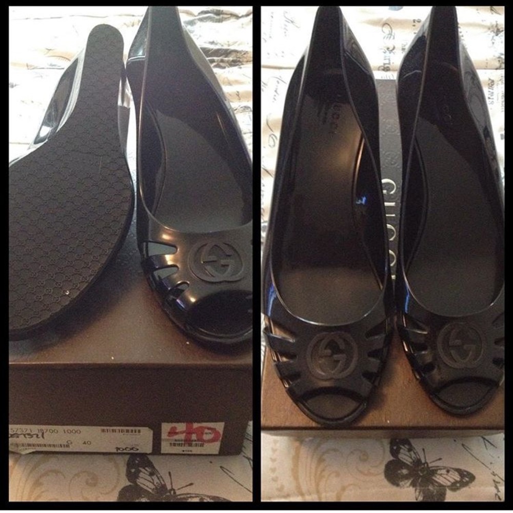 AUTHENTIC GUCCI WEDGES, SIZE 40