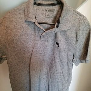 Express Mens pique polo shirt size large
