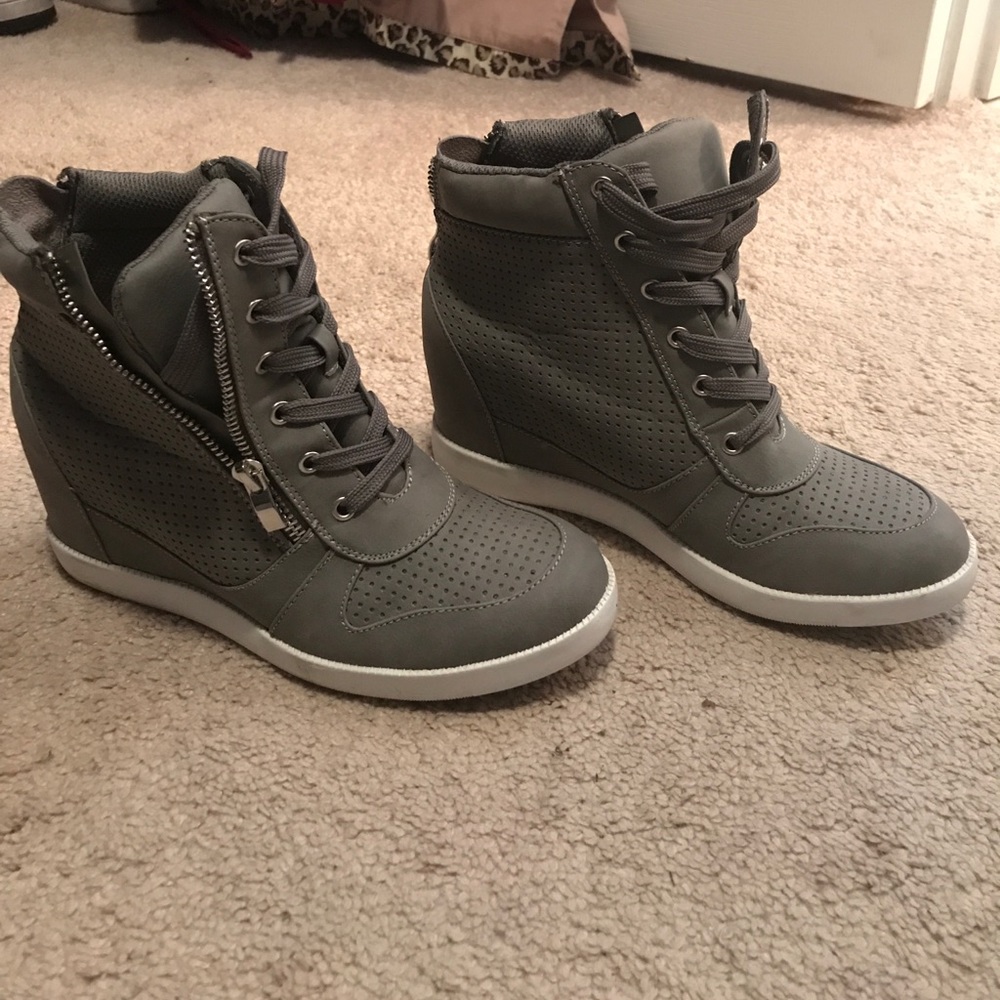 Justfab wedge sneakers