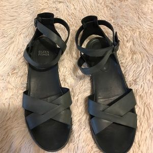 Eileen Fisher Leather Sandals