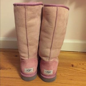 Tall light pink UGGS