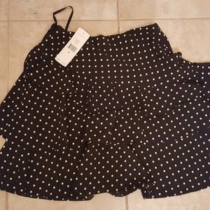 NWT Polka dot flowy short skirt Polo Ralph Lauren