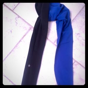 Lululemon Reversible Blue Black Leggings 4 XS Rare