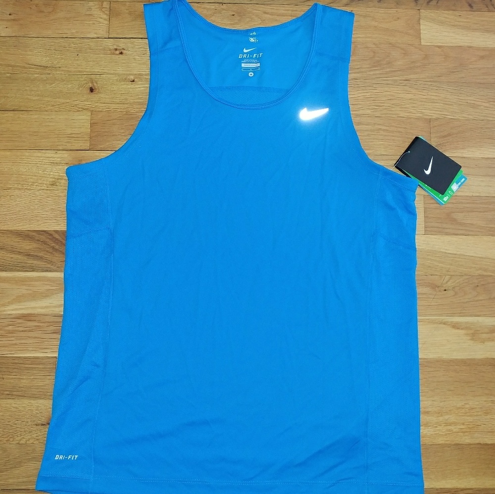 Mens Nike Miler Singlet Dri-Fit Running Tank Top