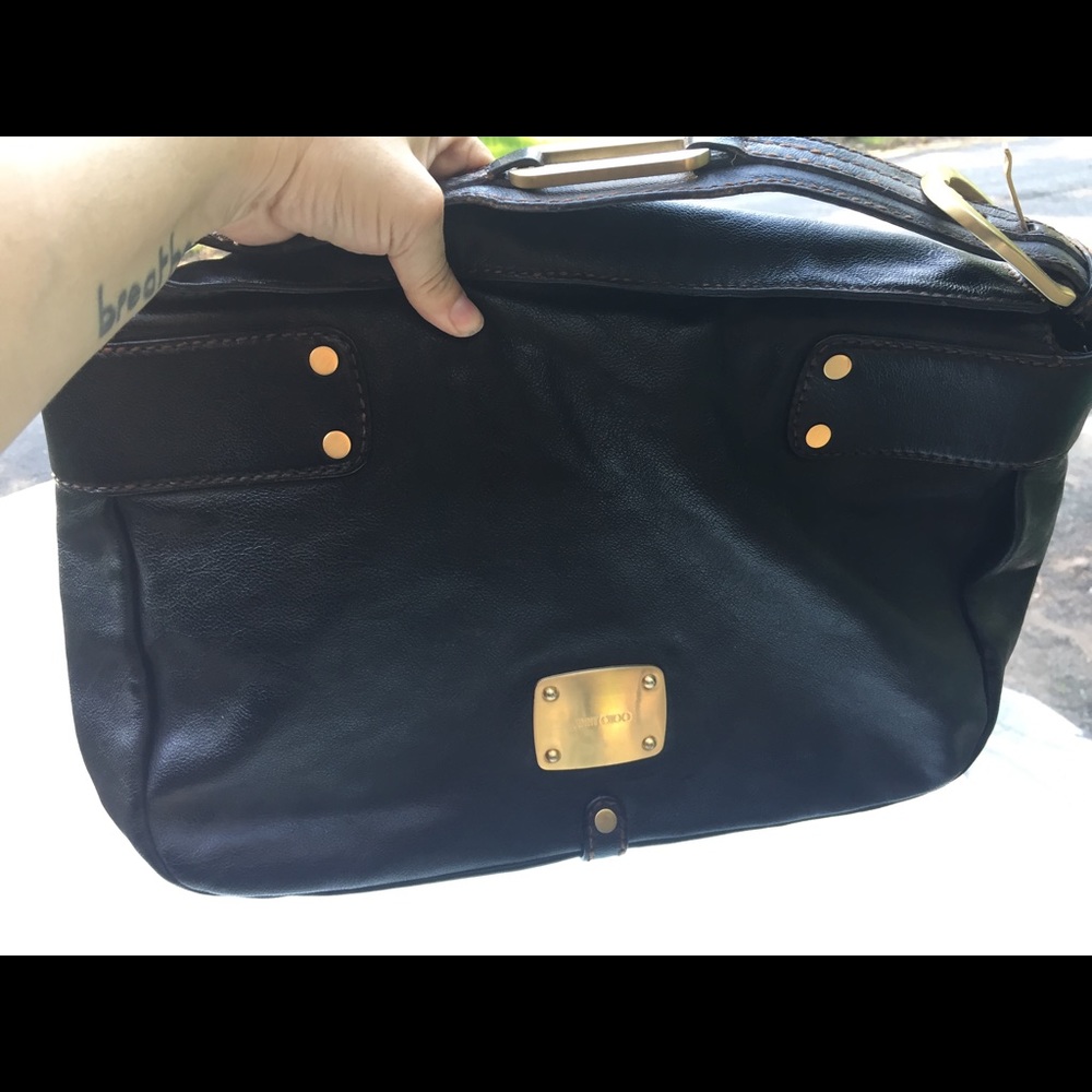 SOLD Jimmy Choo Black Hobo Bag