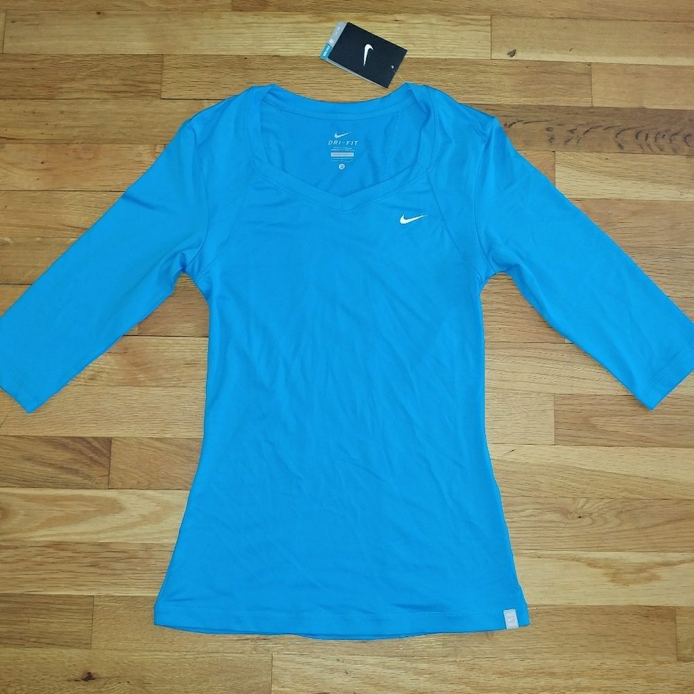 Womens Nike 3/4 Sleeve Dri-Fit Training Top
