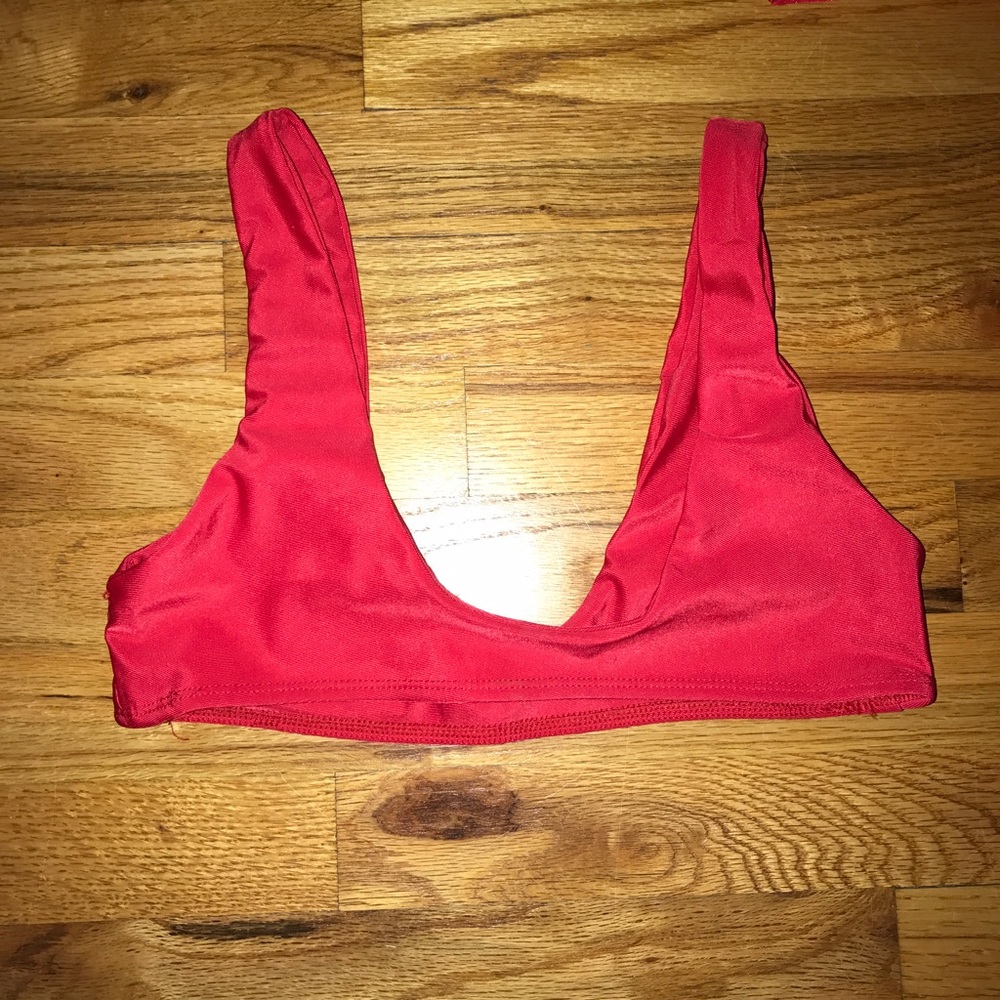 Red bikini top