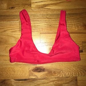 Red bikini top