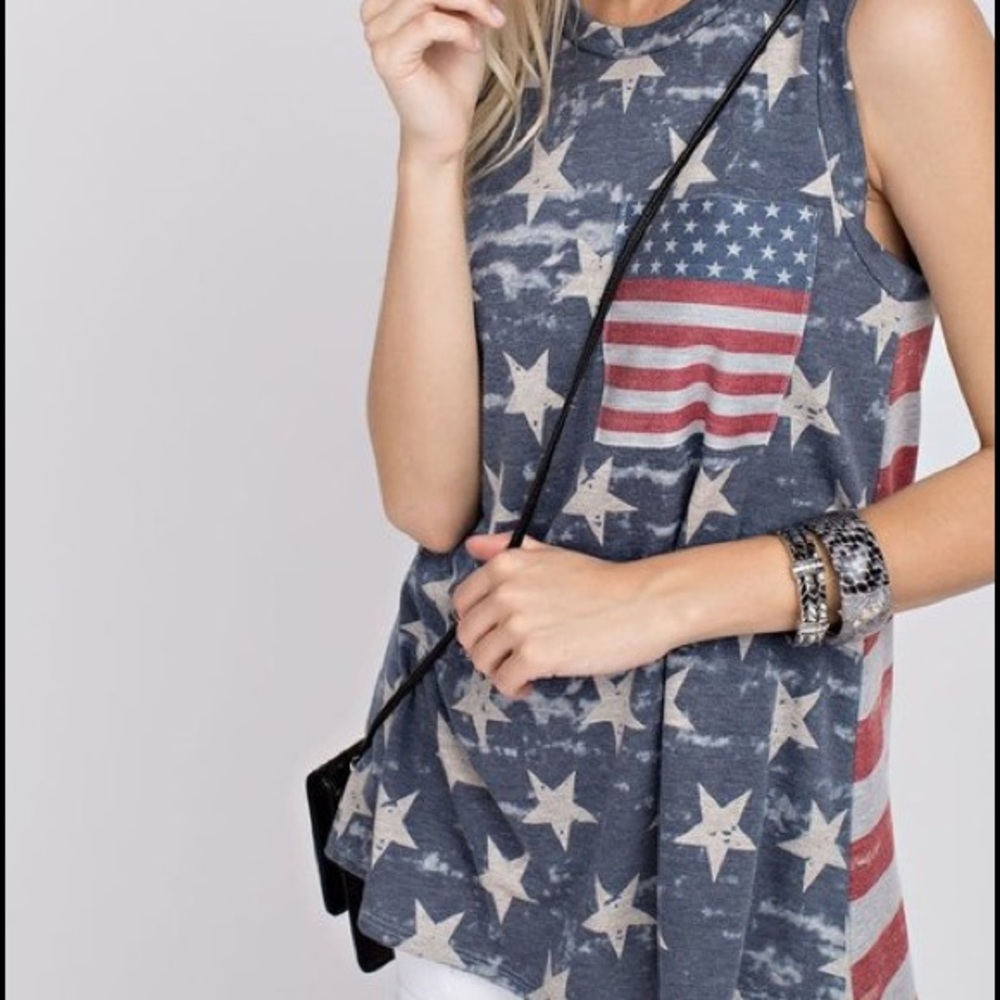 American Flag Tank Top
