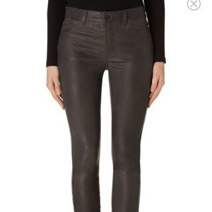 J Brand lamb skin leather pants size 24 (blue)