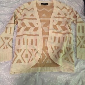 Patterned open sweater