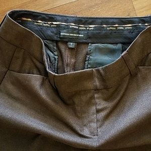 Express editor brown dress pants size 0
