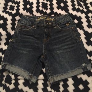 Justice Girls Denim Shorts Size 10 Slim
