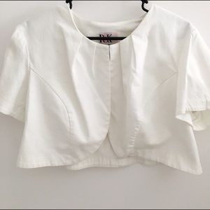 white bolero jacket