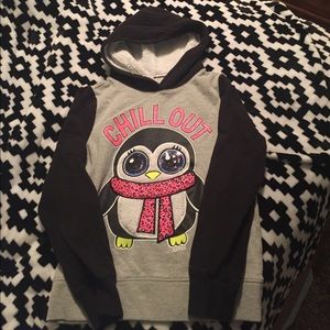 Justice Girls Penguin Hoodie Size 12