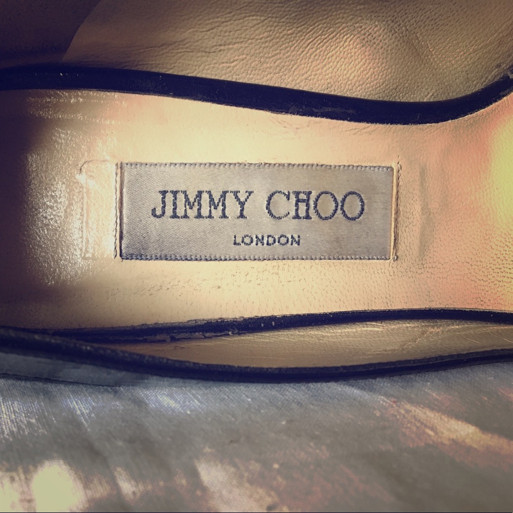 Jimmy Choo "Bonnie" peep toe pumps