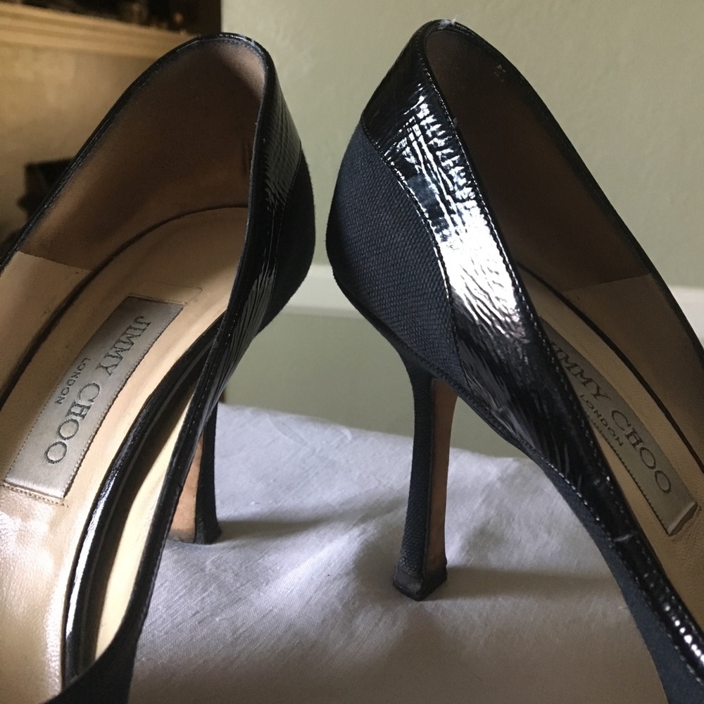 Jimmy Choo "Bonnie" peep toe pumps - Picture 4 of 8