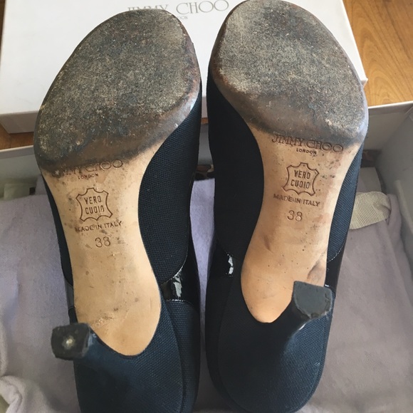 Jimmy Choo "Bonnie" peep toe pumps - Picture 6 of 8