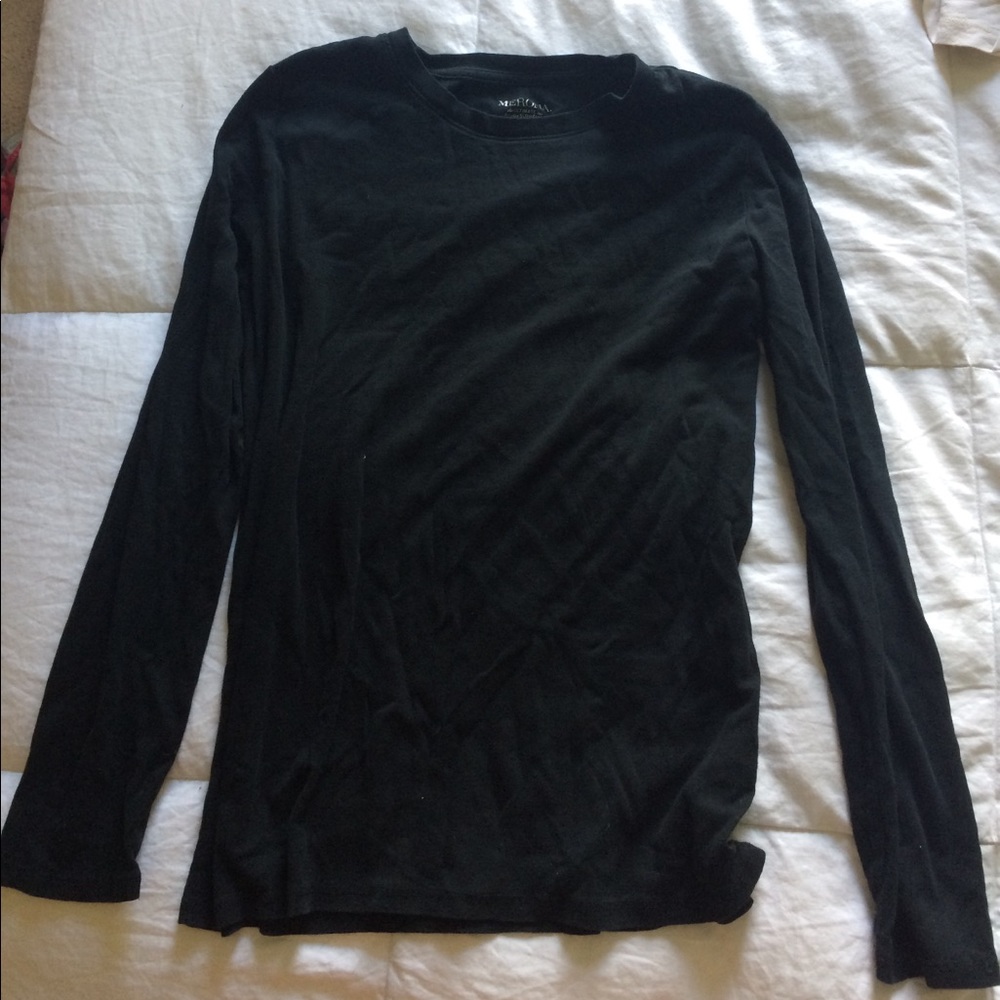 Merona Ultimate Long Sleeve Tee in Black