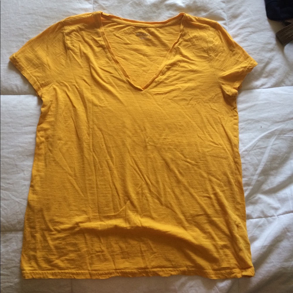 Mustard Yellow Merona V-Neck Tee