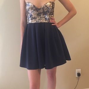 Nordstrom Strapless Sparkly Dress