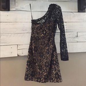 Alexia Admor One Shoulder Lace Sheath Dress