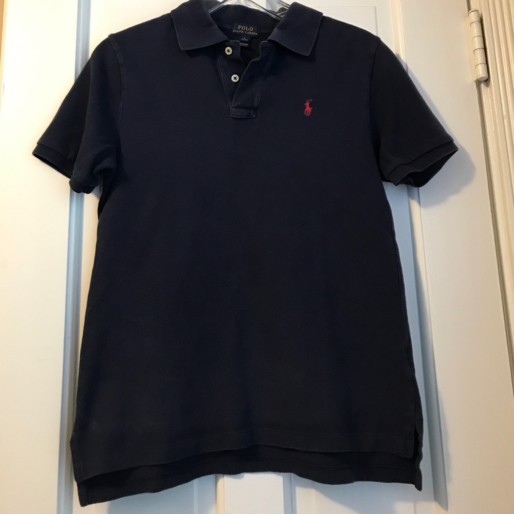 Boys navy blue Ralph Lauren polo shirt