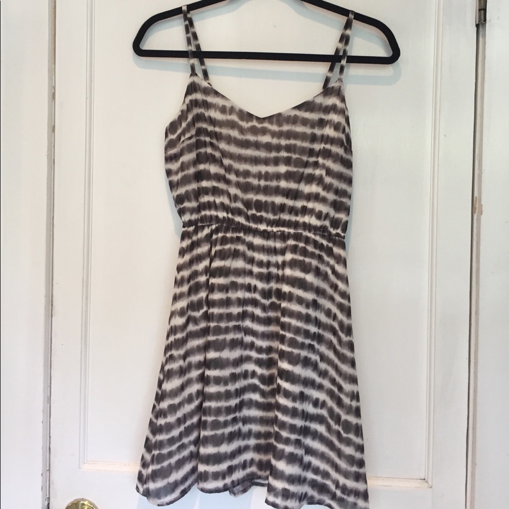 Forever 21 Grey/Black Striped Dress.