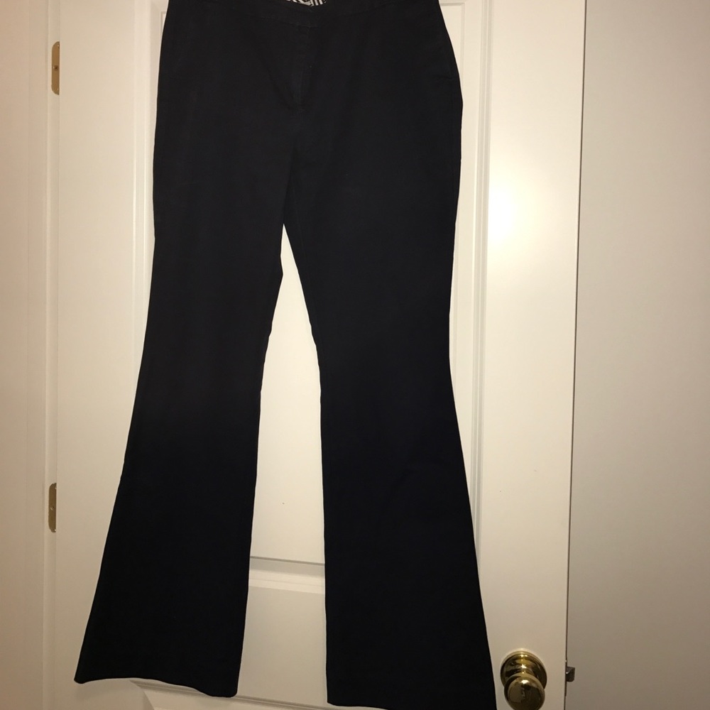 Curvy Navy Boden flares