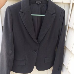Express Size 4 Dark Gray Suit Jacket Blazer Express Size 4 Dark Gray Suit Jacket Blazer