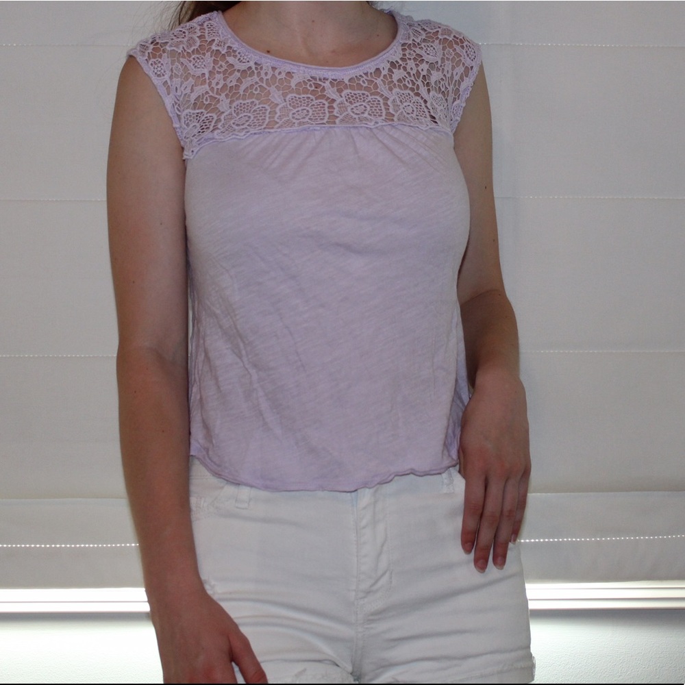 sweet lil lace neck tank top 🎀