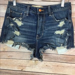 Hollister High Rise Shorts- vintage Distressed