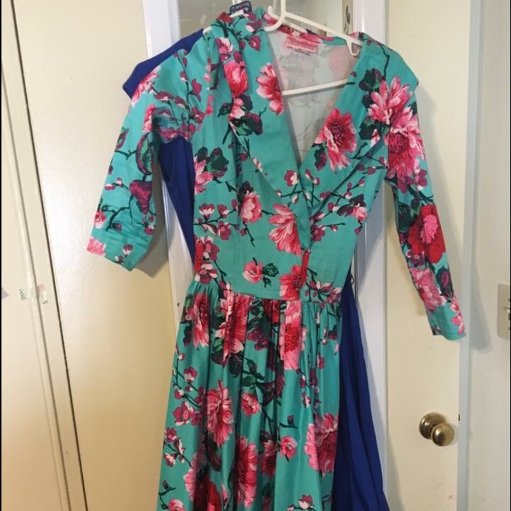 Pinupgirl Clothing Floral Birdie dress XS