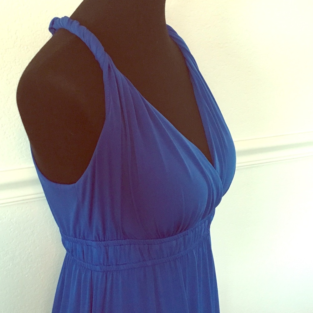 Cobalt blue maxi dress