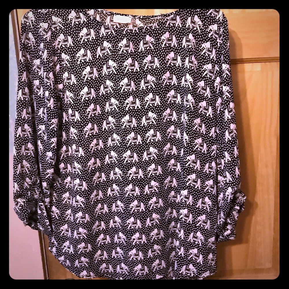 Pixley Ellie Elephant print blouse