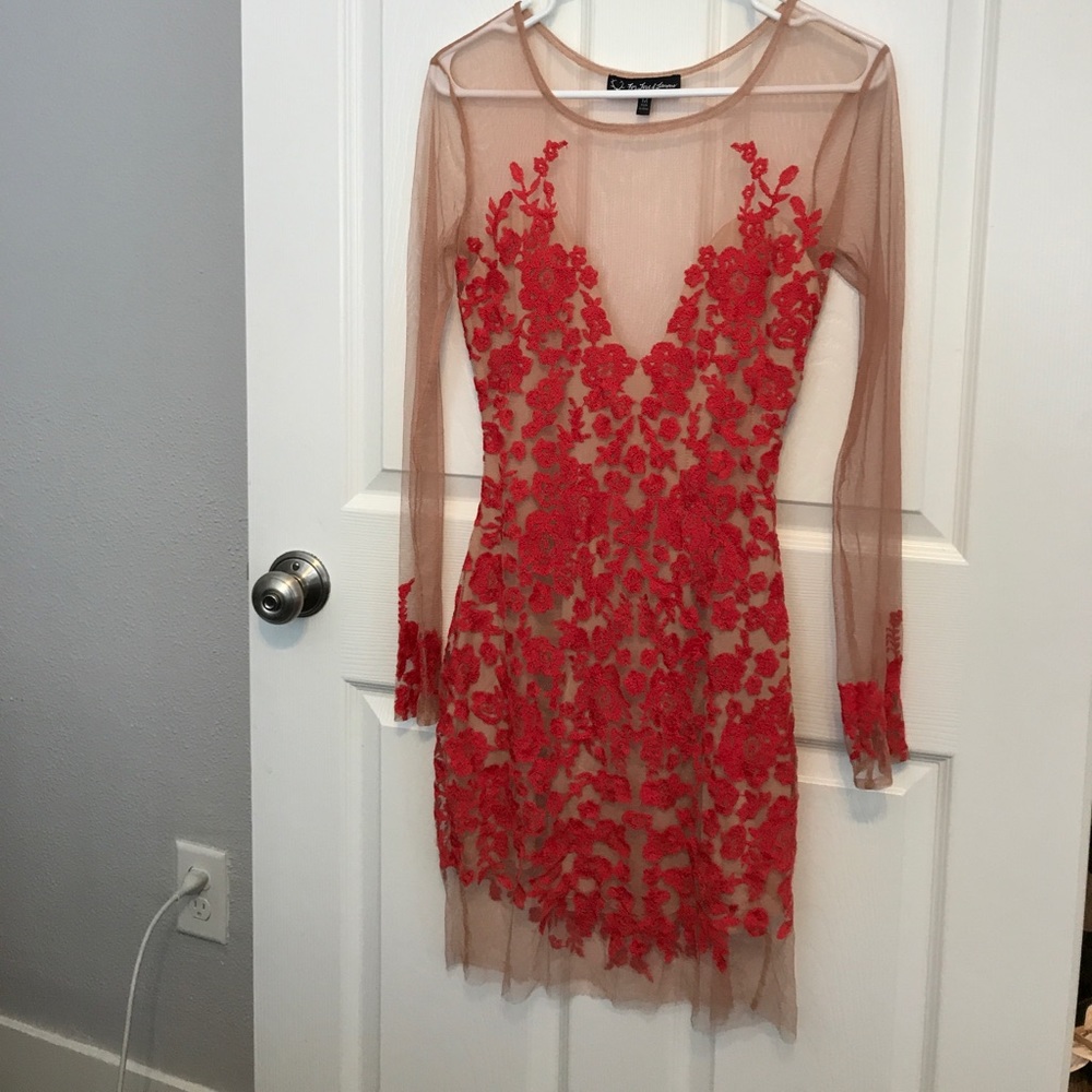 For Love and Lemons Luau Mini Dress - Red