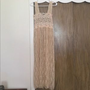 Vanilla lace dress/cover up