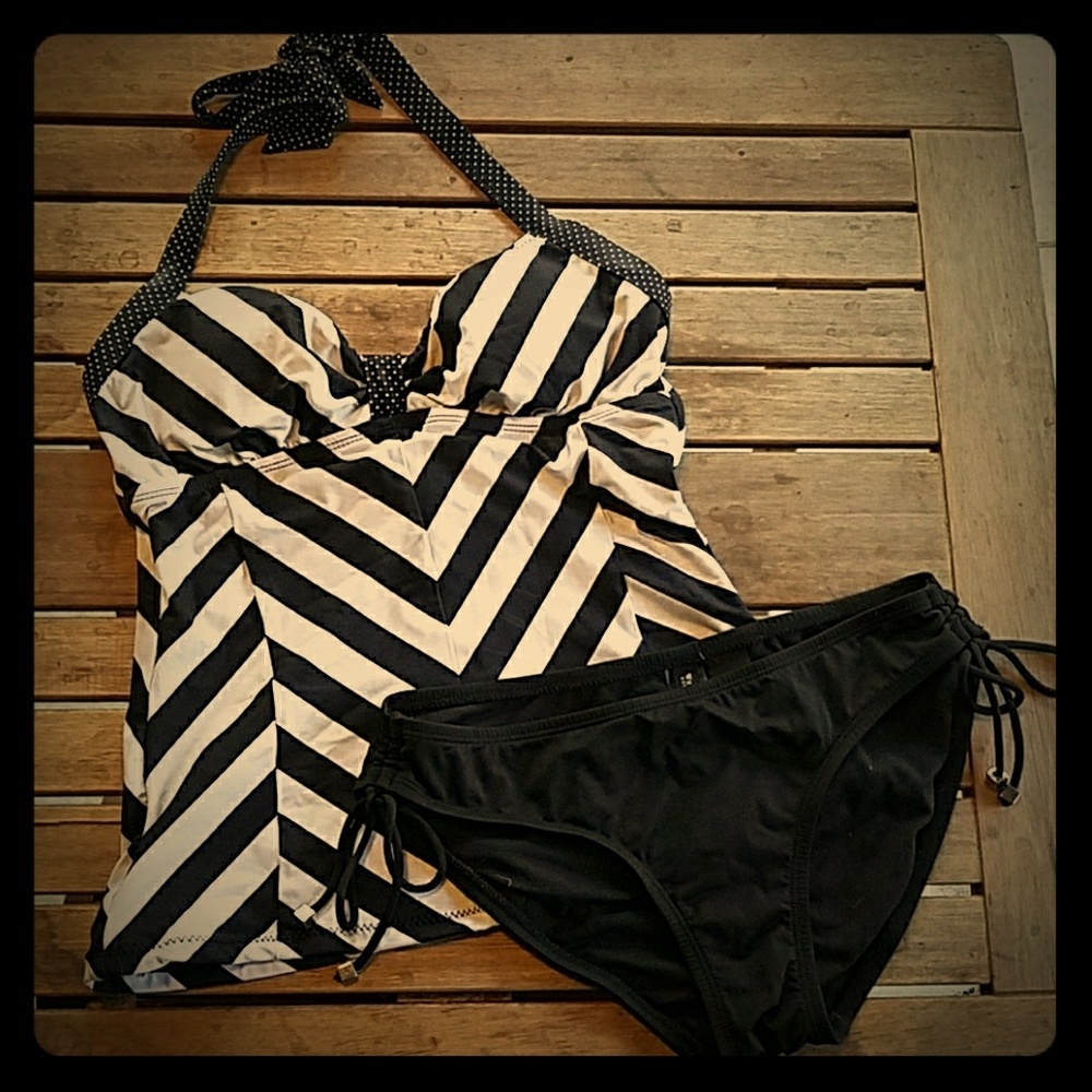 WHBM two-piece swimsuit.