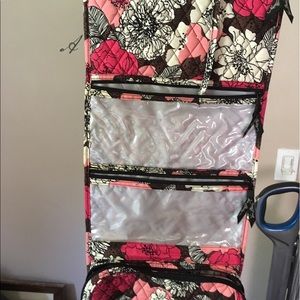 Vera Bradley traveling makeup bag