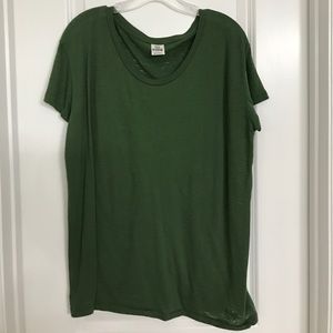 Victoria's Secret PINK army green tee